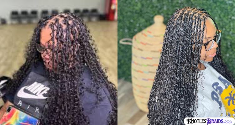 Knotless Braids with Bohemian Waves