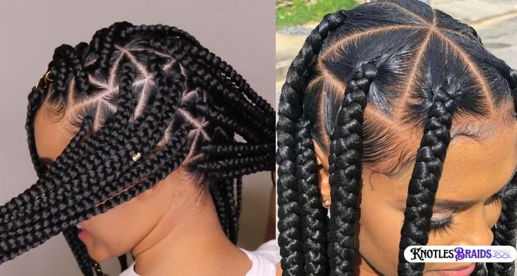 Triangle Knotless Braids