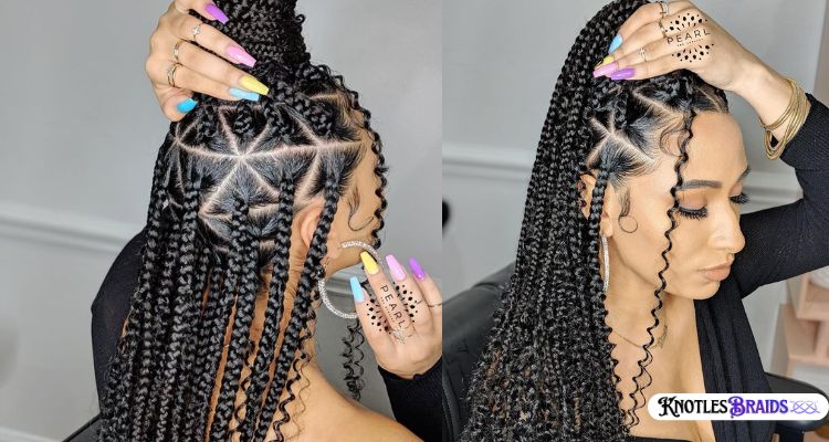 Triangle Part Bohemian Braids