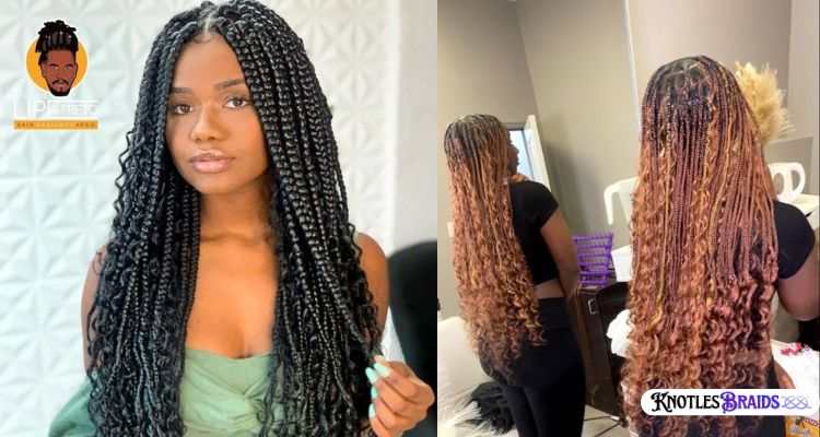 Wavy Ends Medium Bohemian Braids